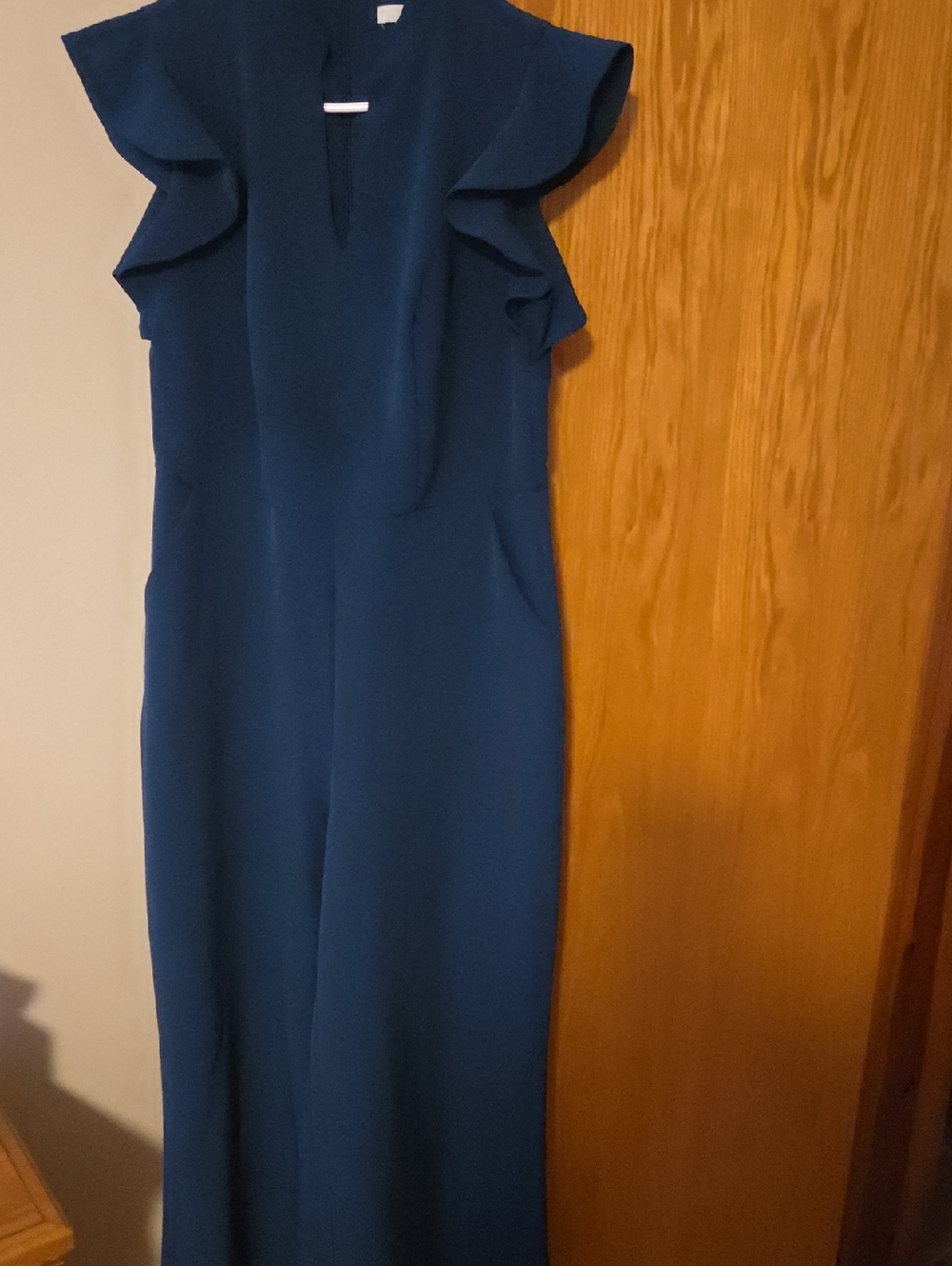Green NY & Co Ruffle Sleeve Jumpsuit